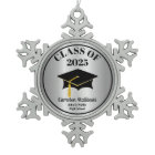 Grad Cap Class of 2025 Silver Name Graduation