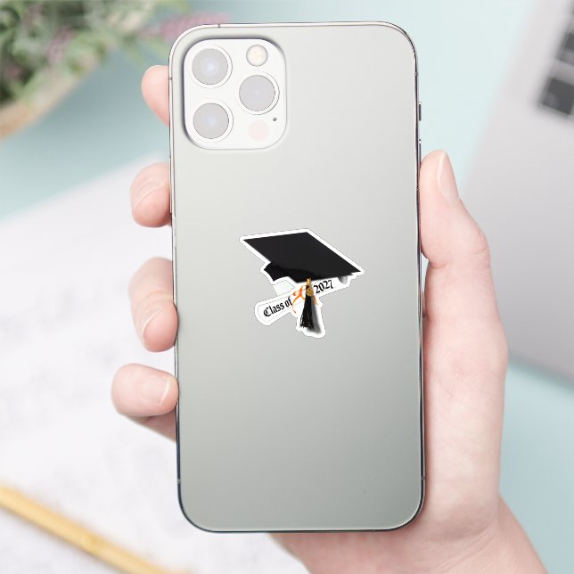 Grad Cap Diploma Class of 2027 Graduation (Phone)