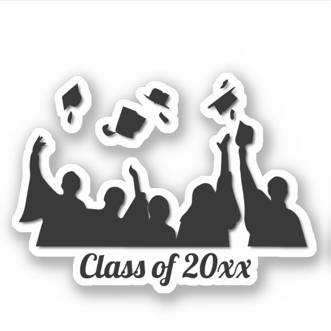 Grad Cap Toss Graduation (Front)