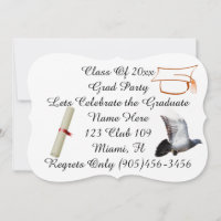 Grad Class Fancy Doves Peace Personalise Name