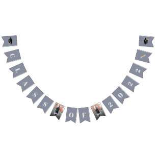 Grad Class of 2022 Graduation Photo Modern Bunting