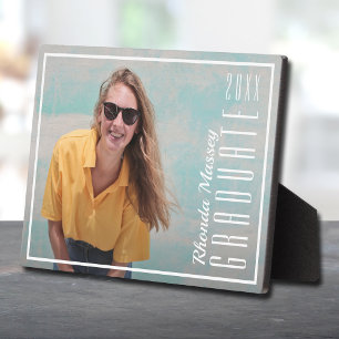 Grad Class of Frameless Photo Easel Back Plaque