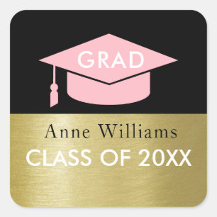 grad class of (year), graduation sticker with name