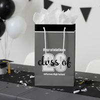 Grad class year custom senior small gift bag