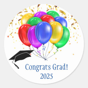 Grad  classic round sticker