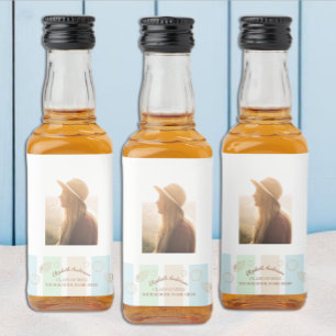 Grad Club Beach Party Liquor Bottle Label