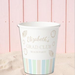 Grad Club Beach Party Paper Cups