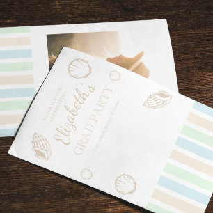 Grad Club Beach Party Thank You Card