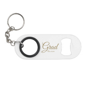 Grad gold script class year elegant graduation