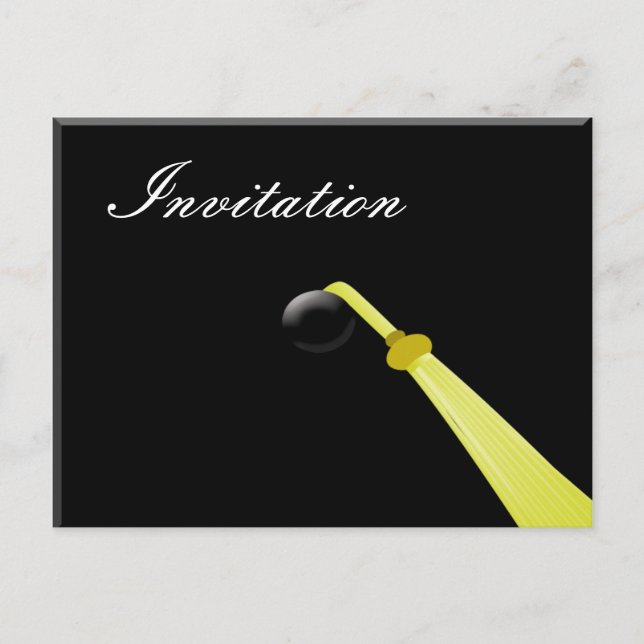 Grad hat ,Graduation party Invitation (Front)