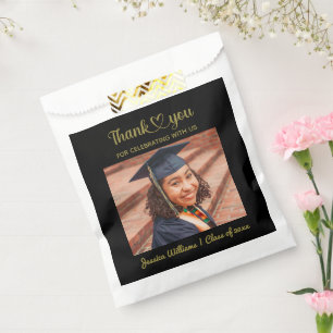 Grad Love And Thanks Custom Photo Personalised Favour Bags