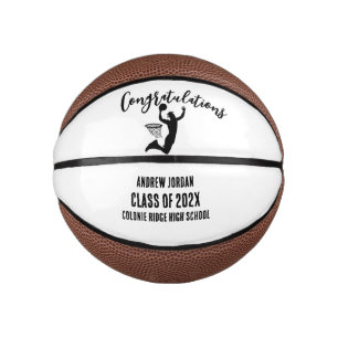 Grad Mini Basketball - Personalised Name Gift