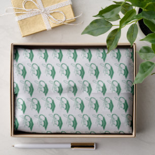 Grad Modern Dark Green Graduation Cap Tissue Paper