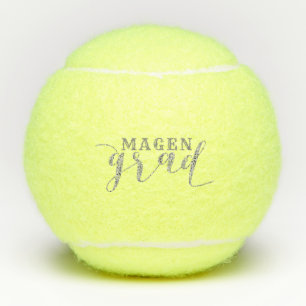 Grad Modern Script Typography Tennis Balls