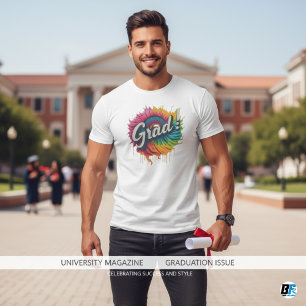 Grad Modern Trendy Graduation Personalised T-Shirt