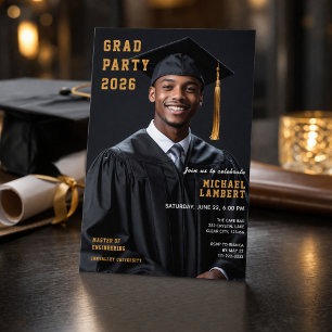 Grad Party 2026 Photo Invitation