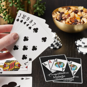 Grad Party Favor Playing Cards, Personalized Photo Playing Cards