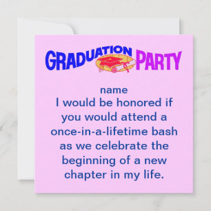 Grad Party - Invitation