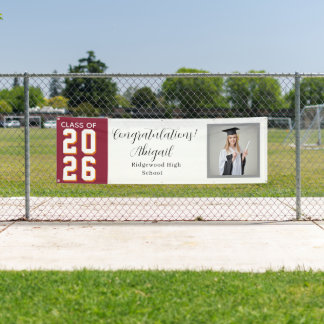 Grad Photo Banner - Congrats 2026 Custom Banner