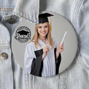 Grad Photo Button - Custom Personalised Pin