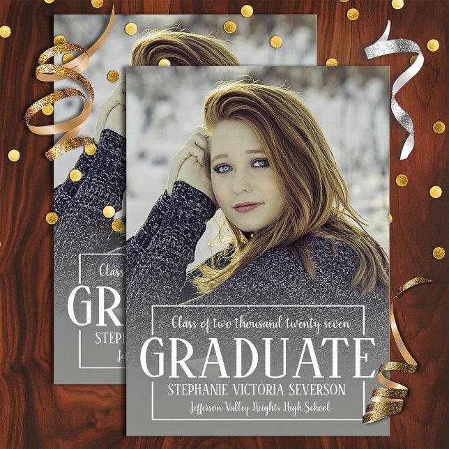 Grad Portrait Photo Template Graduation Party (Creator Uploaded)