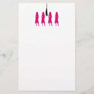 Grad Silhouette Stationery