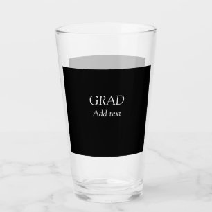 Grad simple minimal graduation elegant modern typo glass