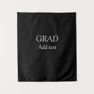Grad simple minimal graduation elegant modern typo tapestry