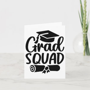Grad Squad Cl Of 2025 Graduation  Card