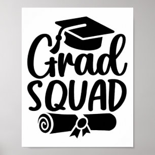 Grad Squad Cl Of 2025 Graduation Poster
