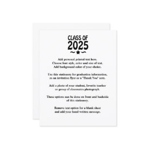 Grad Star Class of 2025 Graduation Announcement