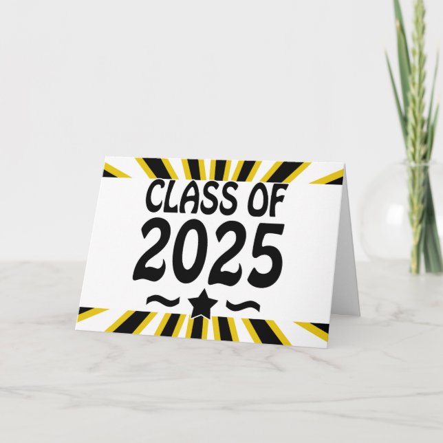 Grad Star Diploma Class of 2025 Card (Front)