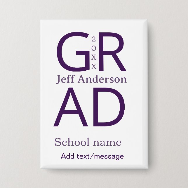 Grad typography modern graduation simple minimal c (Front)