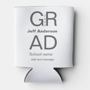 Grad typography modern graduation simple minimal c can cooler