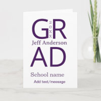 Grad typography modern graduation simple minimal c