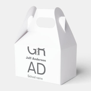 Grad typography modern graduation simple minimal c favour box