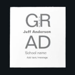 Grad typography modern graduation simple minimal c notepad<br><div class="desc">design</div>