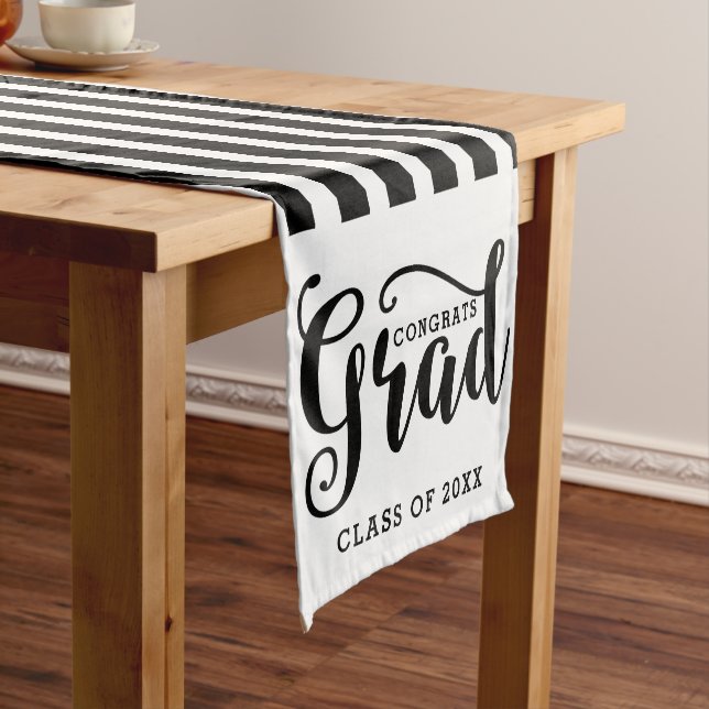 Grad Typography  Short Table Runner (In Situ)