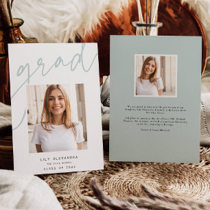 Grad Underlay   Photo Graduation Announcement