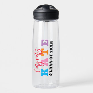 Grad Water Bottle - Personalised Graduation Gift