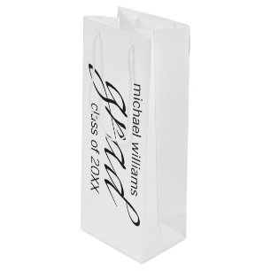 grad wine gift bag