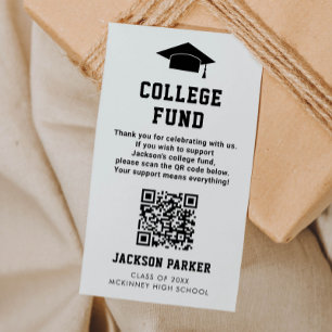 Gradation Party College Fund QR Code Card