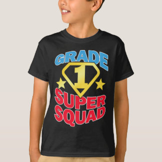 Grade 1 Super Squad Superhero Teacher Team  T-Shirt