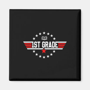 Grade 1st First Grade Back To School First Day Boy Magnet