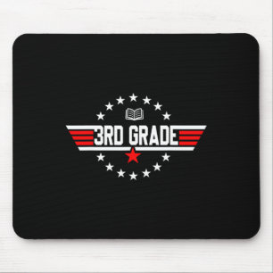 Grade 3rd Third Grade Back To School First Day Boy Mouse Pad