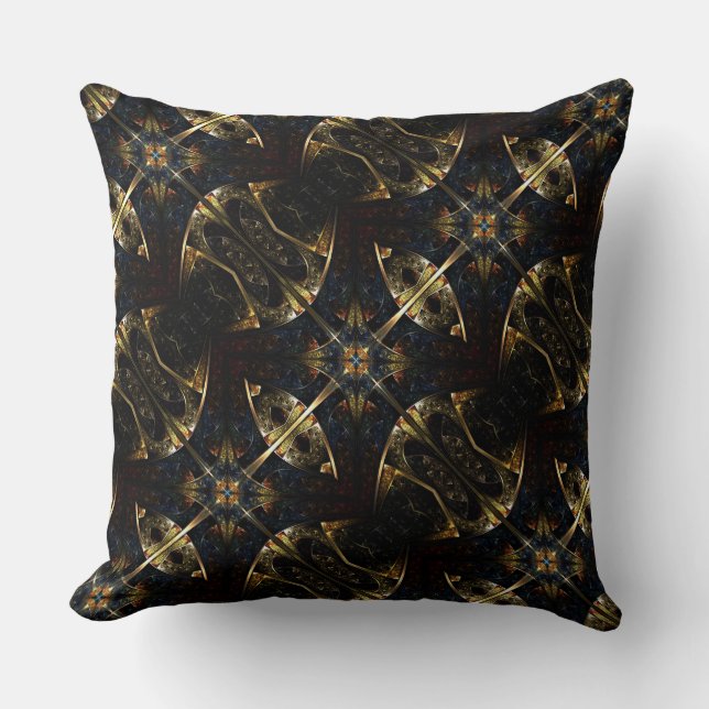 Grade A Cotton Throw Pillow 20x20/Abstract (Front)