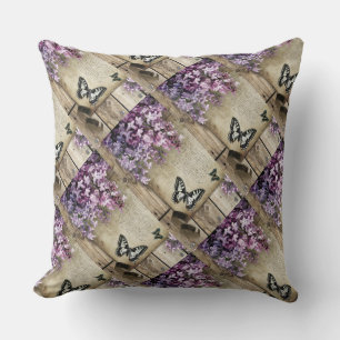 Grade A Cotton Throw Pillow 20x20/Butterfly
