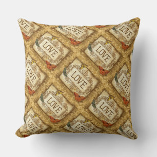 Grade A Cotton Throw Pillow 20x20/Butterfly