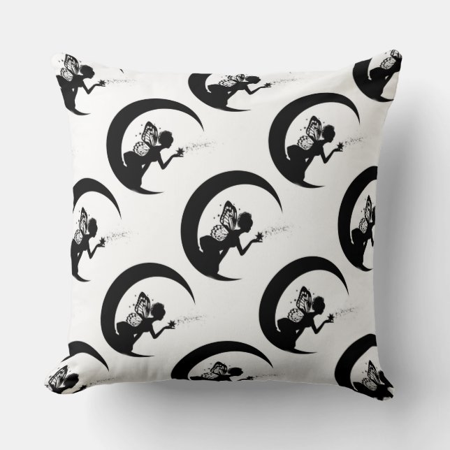 Grade A Cotton Throw Pillow 20x20/Fairy (Front)