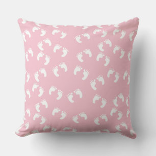 Grade A Cotton Throw Pillow 20x20/Footprints